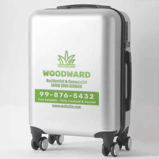Uw Logo-bedrijf | Lawn Care-service Sticker (Koffer)