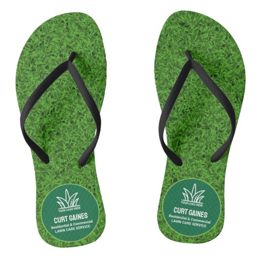 Uw Logo-bedrijf | Lawn Care-service Teenslippers (Voetbed)