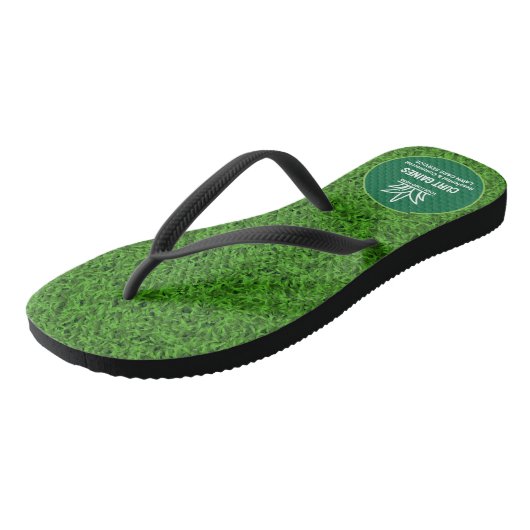 Uw Logo-bedrijf | Lawn Care-service Teenslippers (Schuin)