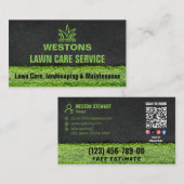 Uw Logo-bedrijf | Lawncare Service Social Media Visitekaartje (Voorkant / Achterkant)