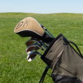 Uw Logo bedrijf | Minimale hout Golfheadcover (Insitu)