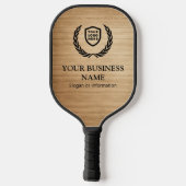 Uw Logo bedrijf | Minimale hout Pickleball Paddle (Achterkant)