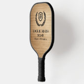 Uw Logo bedrijf | Minimale hout Pickleball Paddle (Links)
