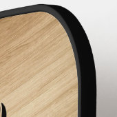 Uw Logo bedrijf | Minimale hout Pickleball Paddle (Links Detail)