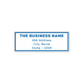 Uw Logo-bedrijf | Modern eenvoudig retouradres Zelfinktende Stempel (Design)