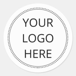 Uw Logo bedrijf Ronde Sticker