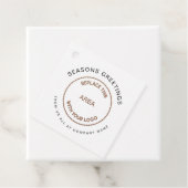 Uw logo Bedrijf Seizoenen Vergroeten Kerstmis Bedankjes Labels (In situ)