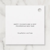 Uw logo Bedrijf Seizoenen Vergroeten Kerstmis Bedankjes Labels (Achterkant)