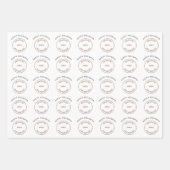 Uw Logo Bedrijfs Prettige Feestdagen Kerstmis Inpakpapier Vel (Voorkant 2)