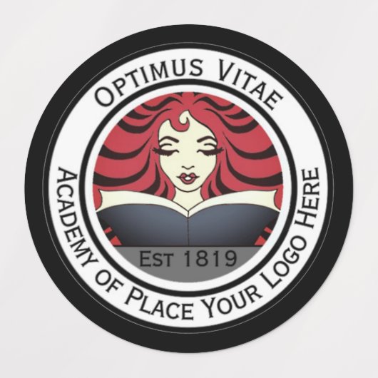 Uw Logo Bedrijfs Ronde Kleur Labels (Design 1)