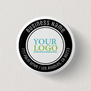 Uw Logo, Bedrijfsnaam, Adres, of Om het even welke Ronde Button 3,2 Cm