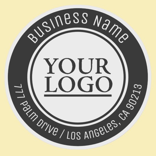 Uw Logo, Bedrijfsnaam, Adres, of Om het even welke Sticker