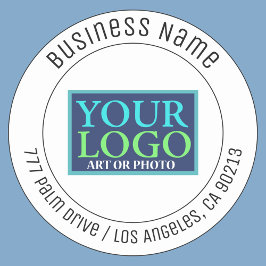 Uw Logo, Bedrijfsnaam, Adres, of Om het even welke Sticker