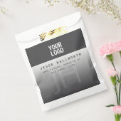 Uw logo, bedrijfsnaam en monogram  bedankzakje (Gezegeld)