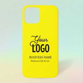 Uw Logo & Bedrijfsnaam Enz. Helder Geel Case-Mate iPhone Case