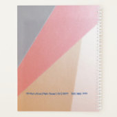 Uw Logo, bedrijfsnaam, jaarvergaderingen Geometris Planner (Achterkant)