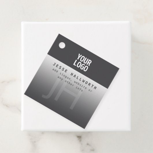 Uw Logo, bedrijfsnaam & monogram Bedankjes Labels (In situ)