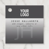 Uw Logo, bedrijfsnaam & monogram Bedankjes Labels (Voorkant)