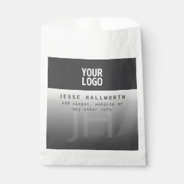 Uw logo, bedrijfsnaam & monogram  bedankzakje