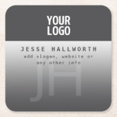 Uw Logo, bedrijfsnaam & monogram Kartonnen Onderzetters (Voorkant)