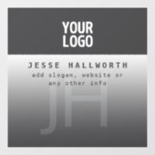 Uw logo, bedrijfsnaam & monogram  raamsticker (Vel)