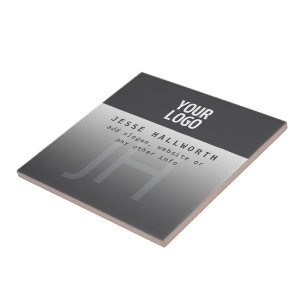 Uw Logo, bedrijfsnaam & monogram Tegeltje