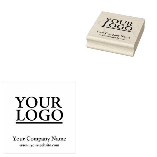 Uw Logo Bedrijfsnaam Rubberstempel (Gestempeld)