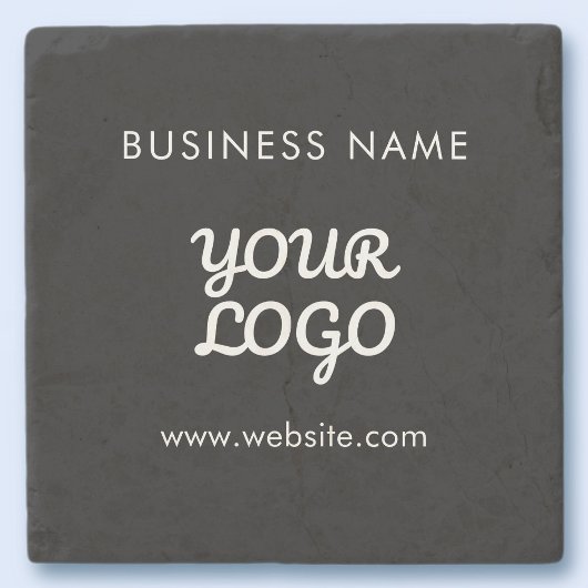 Uw Logo Bedrijfsnaam & Website of Slogan Stenen Onderzetter