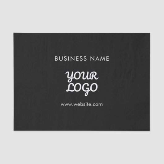 Uw Logo Bedrijfsnaam & Website of Slogan Tissuepapier (Voorkant)