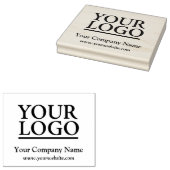 Uw Logo, Bedrijfsnaam, Website Rubberstempel (Gestempeld)