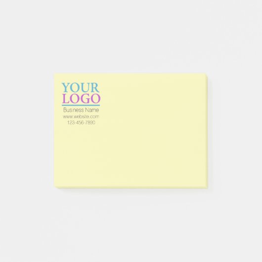 Uw Logo, bedrijfsnaampromo, DIY-bericht Post-it® Notes (Voorkant)