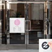 Uw logo Bedrijfsuren Raamsticker (Kantoordeur)