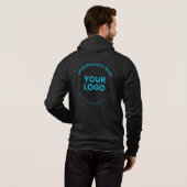 Uw Logo | Bewerkbare bedrijfsnaam en website Hoodie (Achterkant volledig)