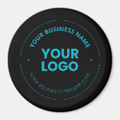 Uw Logo | Bewerkbare bedrijfsnaam en website Magneet (Voorkant)