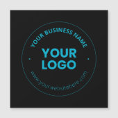 Uw Logo | Bewerkbare bedrijfsnaam en website Magnetische Uitnodiging (Voorkant)