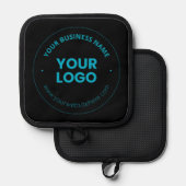 Uw Logo | Bewerkbare bedrijfsnaam en website Pannenlap (Voorkant / Achterkant)