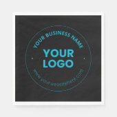 Uw Logo | Bewerkbare bedrijfsnaam en website Servet (Voorkant)