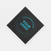 Uw Logo | Bewerkbare bedrijfsnaam en website Servet (Hoek)