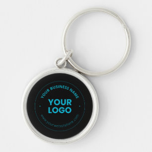 Uw Logo Bewerkbare bedrijfsnaam & website Sleutelhanger