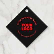 Uw logo & bewerkbare cirkelvormige tekst, rood of