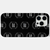 Uw logo & bewerkbare tekst | Herhalend patroon Case-Mate iPhone Case (Achterkant (horizontaal))