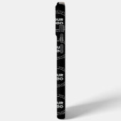 Uw logo & bewerkbare tekst | Herhalend patroon Case-Mate iPhone Case (Achterkant / Links)