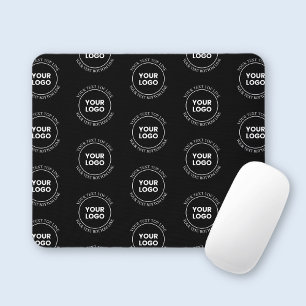Uw logo & bewerkbare tekst Herhalend patroon Muismat