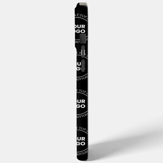 Uw Logo & bewerkbare tekst | Herhalingspatroon Case-Mate iPhone Case (Achterkant / Links)