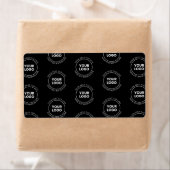 Uw Logo & bewerkbare tekst | Herhalingspatroon Etiket (Insitu)