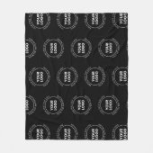Uw Logo & bewerkbare tekst | Herhalingspatroon Fleece Deken (Voorkant)