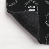 Uw Logo & bewerkbare tekst | Herhalingspatroon Muismat (Hoek)