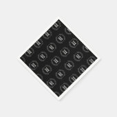 Uw Logo & bewerkbare tekst | Herhalingspatroon Servet (Hoek)