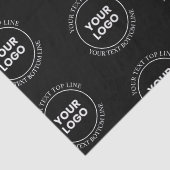 Uw Logo & bewerkbare tekst | Herhalingspatroon Tissuepapier (Detail)