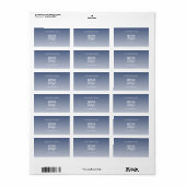 Uw logo bewerkbare verloopkleur etiket (Full Sheet)